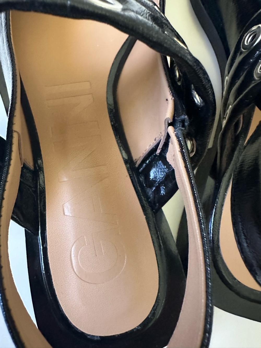 GANNI Feminine Buckle Slingback Pointed toe Ballerinas Shoes Black~37 - Picture 4 of 5